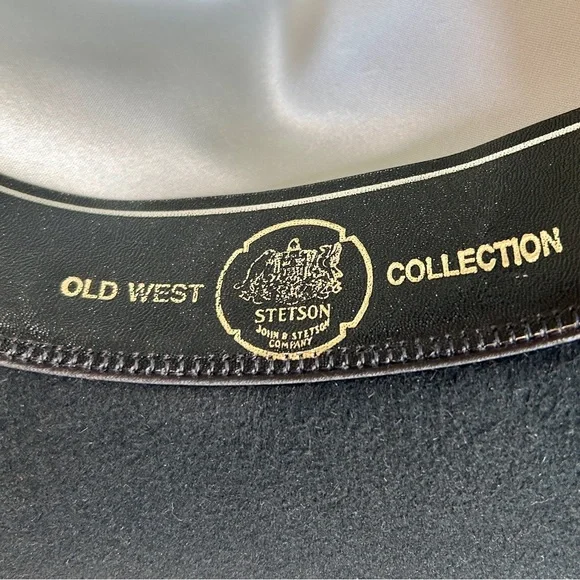 Stetson GUS 4X Black Felt Hat. Old West Collection - Picture 8 of 8
